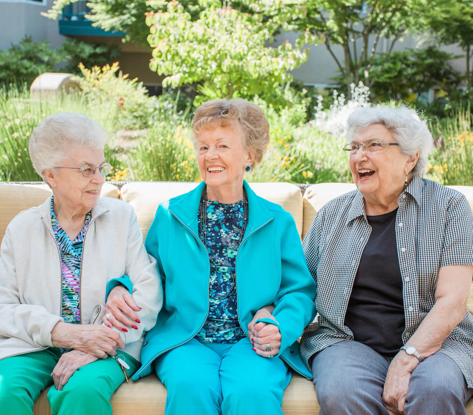 Residents enjoying spending time together and building relationships
