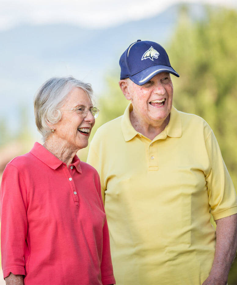 Couple laughing