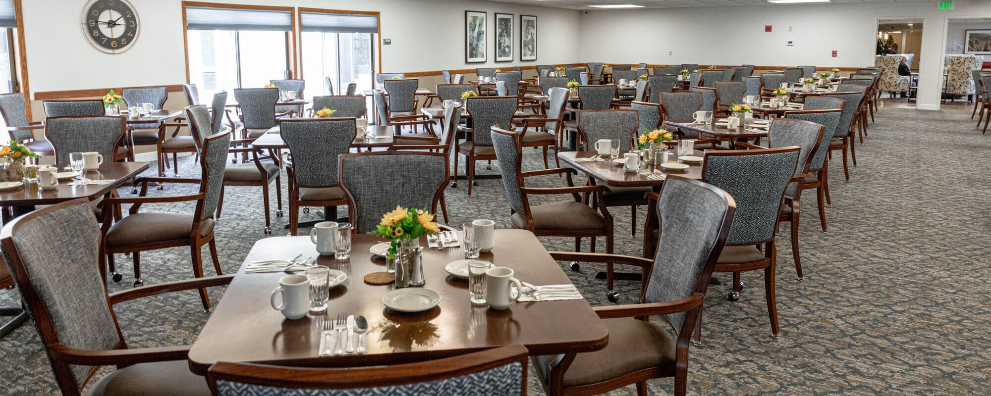 Dining hall at the Lancaster Village community