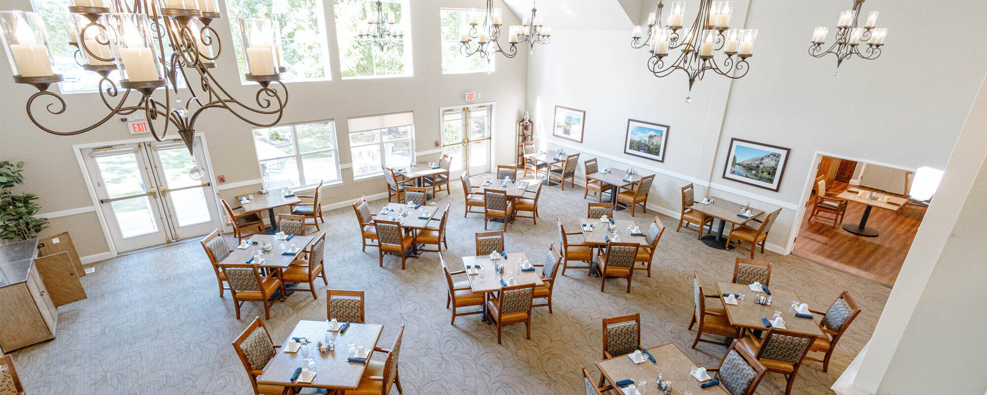 Dining room at the Grand Park community