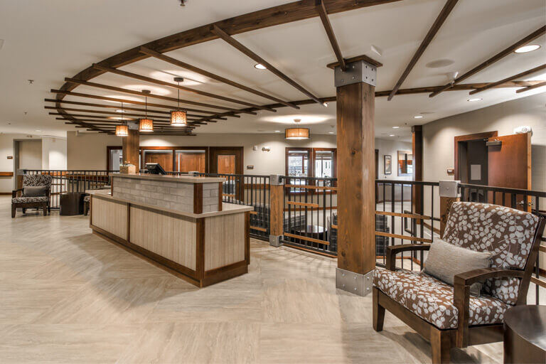 Common area at Carman Oaks community