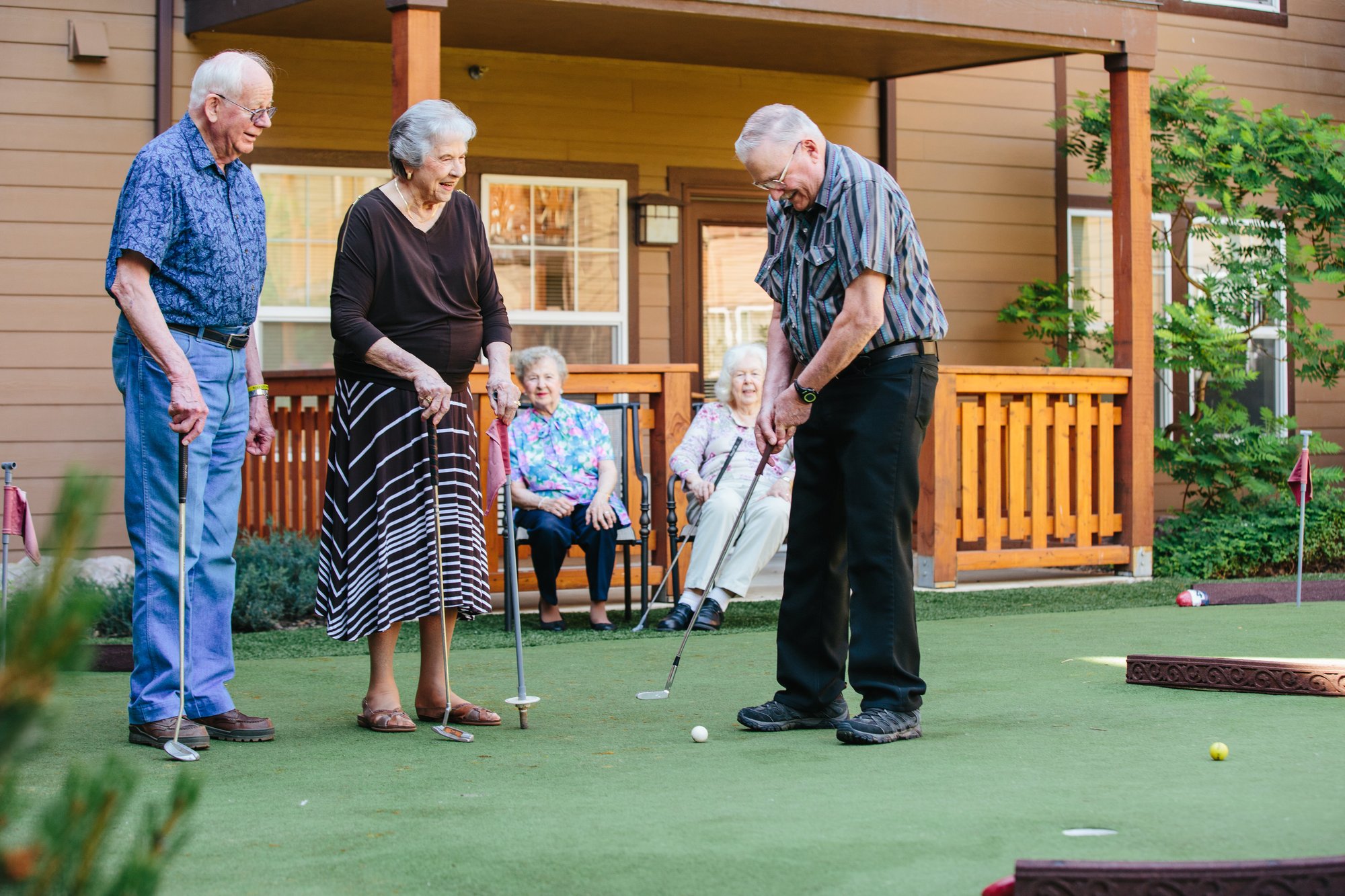 Residents putting outside