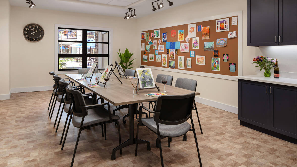 Art room inside the Happy Valley community