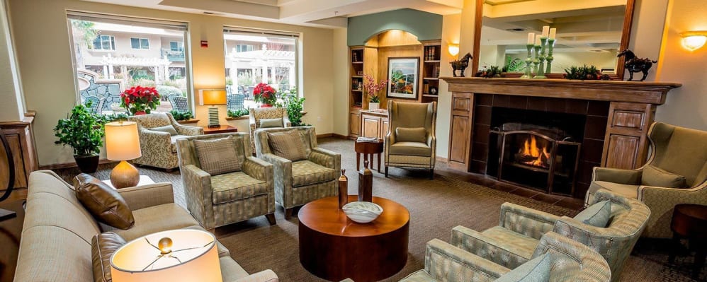 Upscale senior apartment with hardwood floors at The Springs at Anna Maria in Medford, Oregon